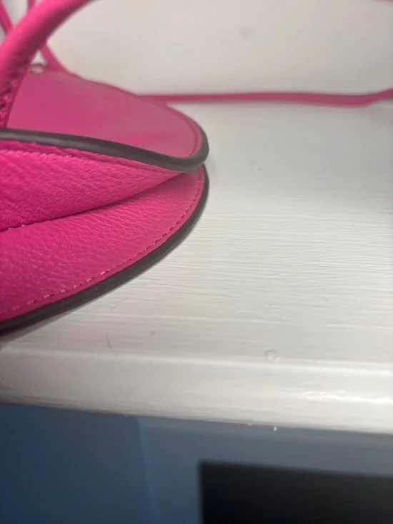 Vince Camuto Vibrant Pink Pebbled Leather Crossbody - Picture 8 of 12